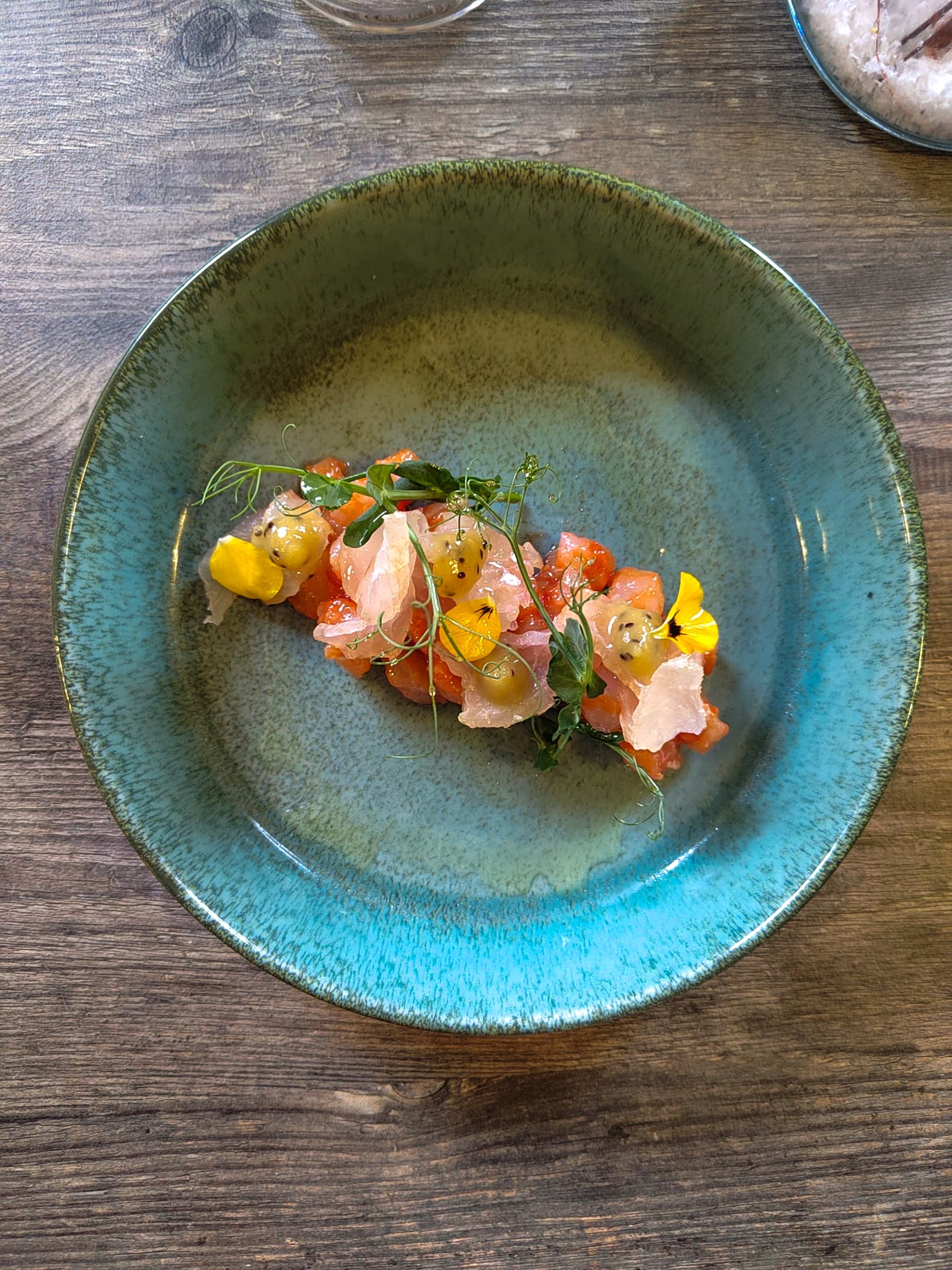 entrée tartare de lieu jaune 