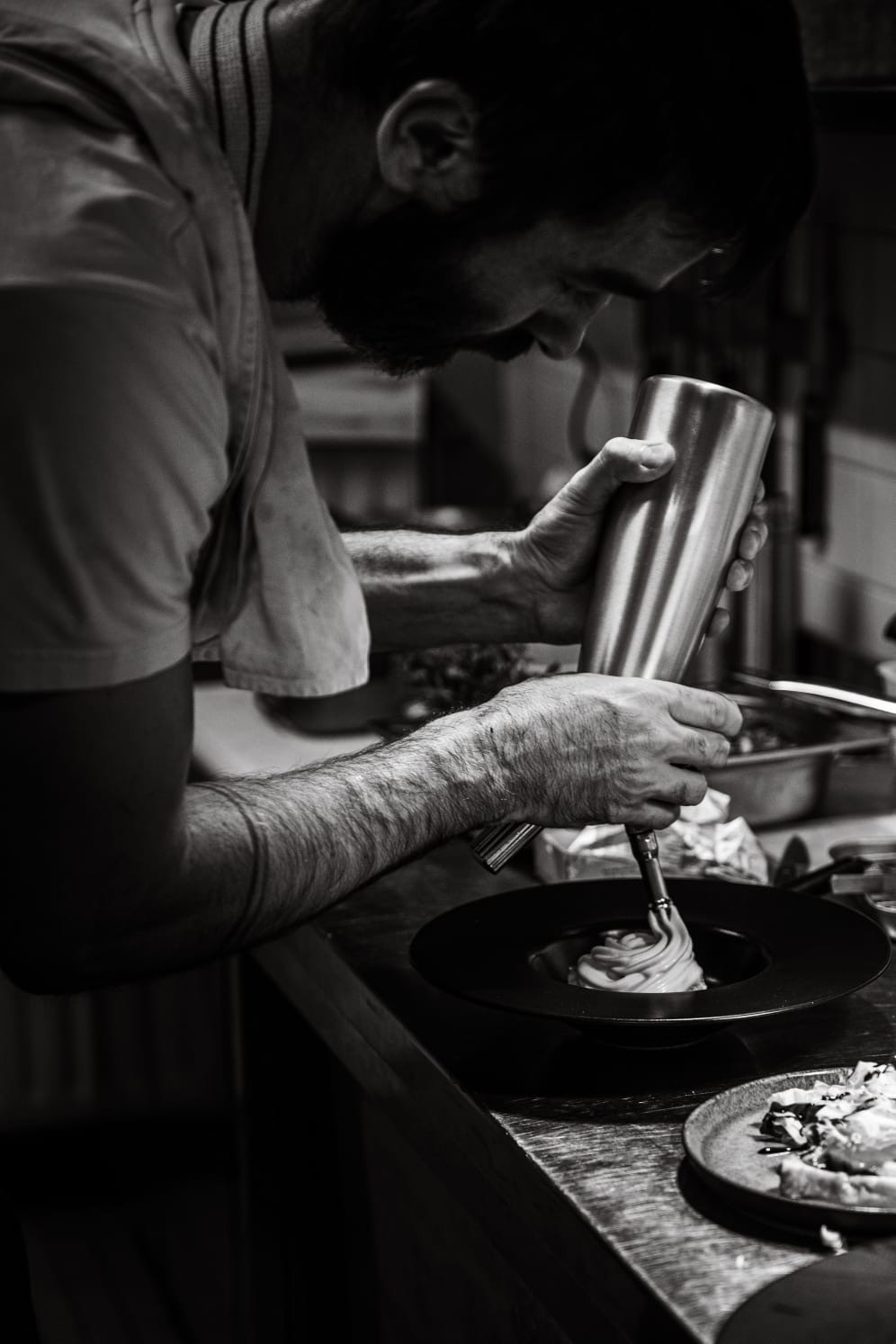 Maxime chef du bistrot du grand liot