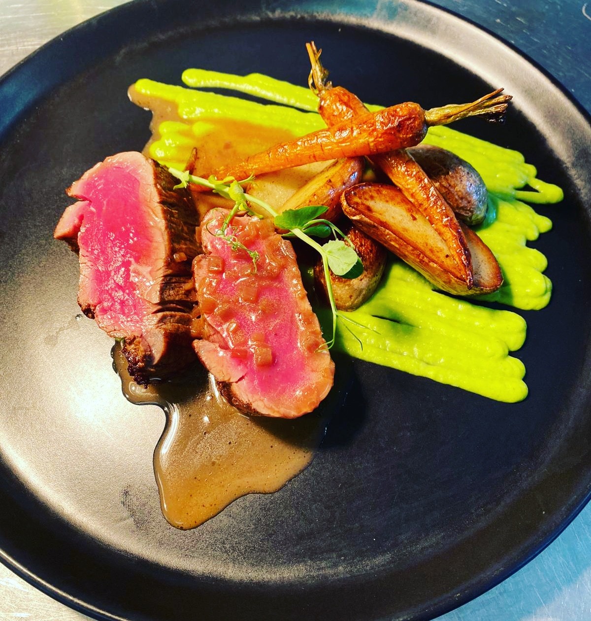 Boeuf et sa puree bistrot du grand liot 41320