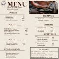 Menu carte bistrot du grand liot rayon de sologne restaurant francais proche romorantin carte printemps 25